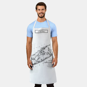 Tablier Long Island Les Hamptons Carte Noir