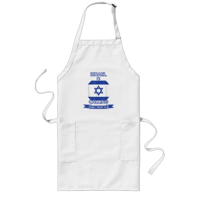 Tablier Long Israël appelle et je dois y aller (Devant)