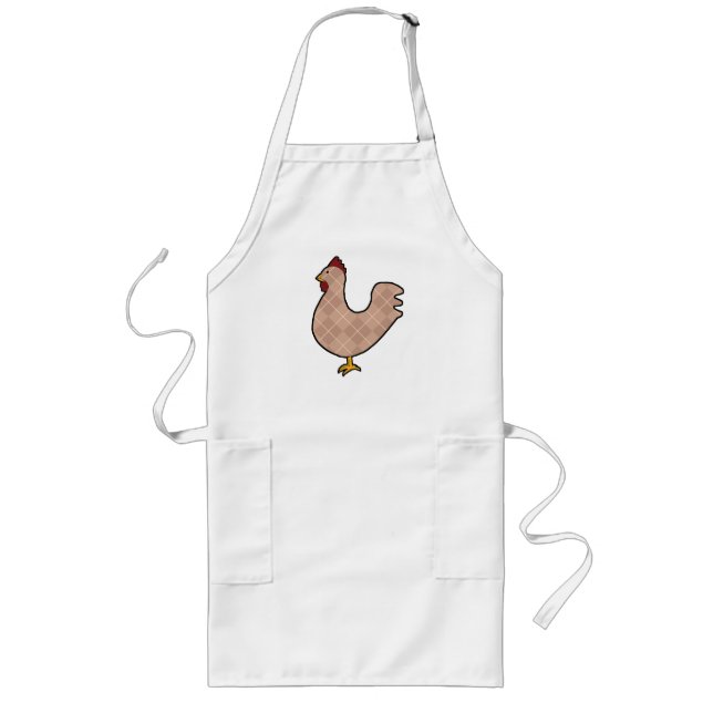 Tablier Long Jacquard Art folklorique Art Rooster Apron (Devant)
