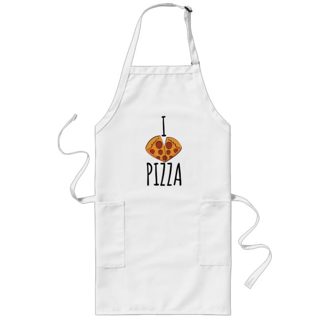 Tablier Long J'adore la Pizza ! T-Shirt (Devant)