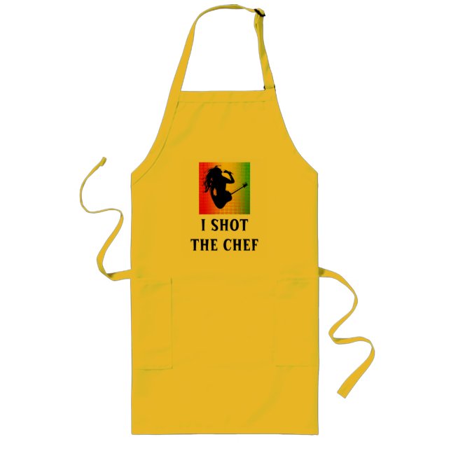 Tablier Long J'Ai Tiré Le Chef Reggae Rasta Standard Apron (Devant)