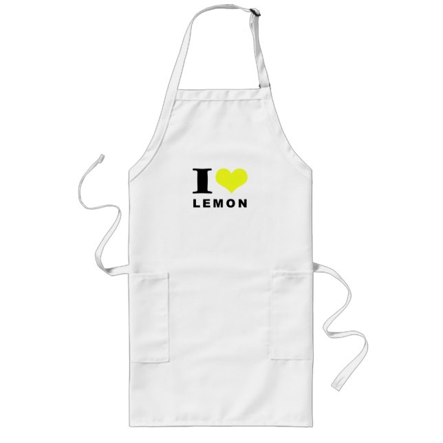 Tablier Long J'aime le citron (Devant)