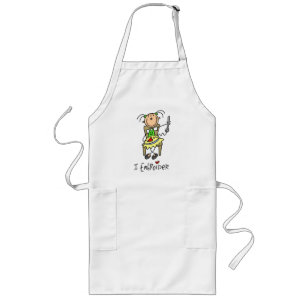 Tablier Long Je brode des T-shirts et des cadeaux