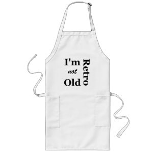 Tablier Long Je ne suis pas Vieux Je suis Retro Apron