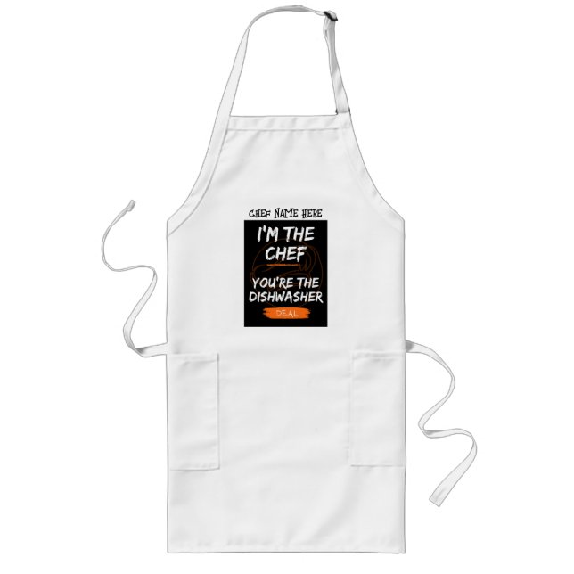 Tablier Long Je suis le Chef Apron (Devant)