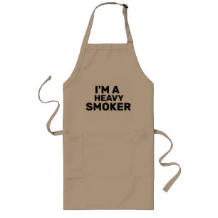 Tablier Long JE SUIS UN LOURD FUMEUR Funny BBQ Apron
