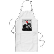 Je T'Aime Babe White Apron