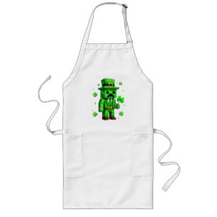Tablier Long Jeu vidéo drôle de la Saint-Patrick Lucky Leprecha