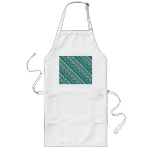 Tablier Long Joli motif aztèque de design vert mignon