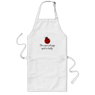Tablier Long Jolie coccinelle Vous pouvez toujours repérer une