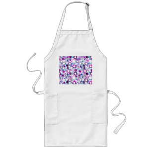 Tablier Long Jolie fleurs colorées soleil motif