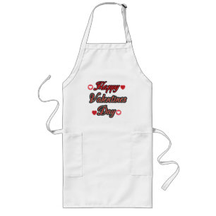 Tablier Long Joyeuse Saint-Valentin pour le cadeau