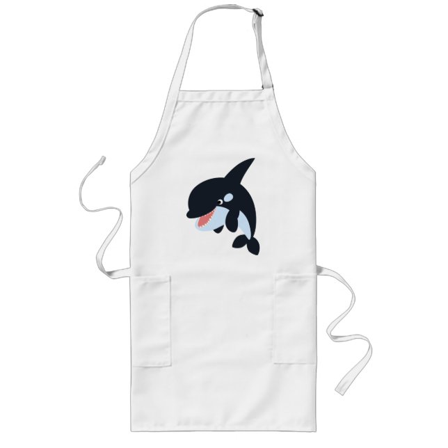 Tablier Long Joyeux Cartoon Killer Whale Apron (Devant)