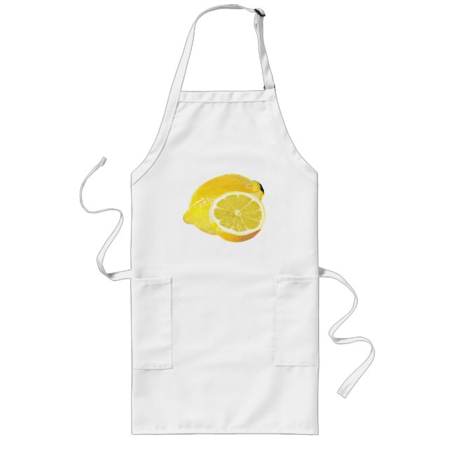 Tablier Long Juste citrons (Devant)