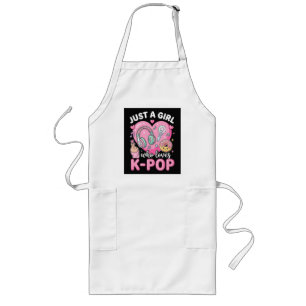 Tablier Long Juste une fille qui aime la K-Pop