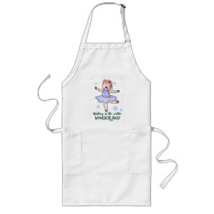 Tablier Long Kawaii Unicorn Marcher en hiver
