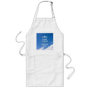 TABLIER LONG KEEP CALM ET TRAVEL
