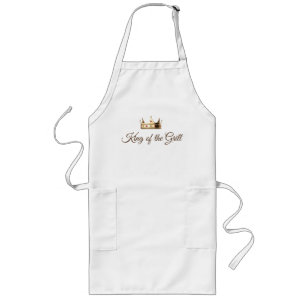 Tablier Long King of the Grill Gold Crown Apron