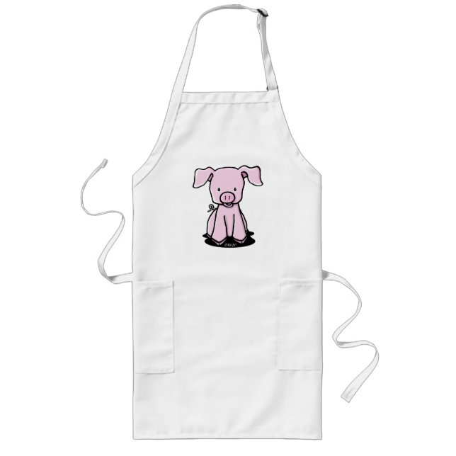 Tablier Long KiniArt Cute Baby Pig Apron (Devant)