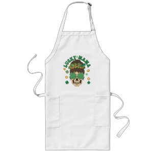 Tablier Long La Lucky Mama Skeleton de St. Patrick