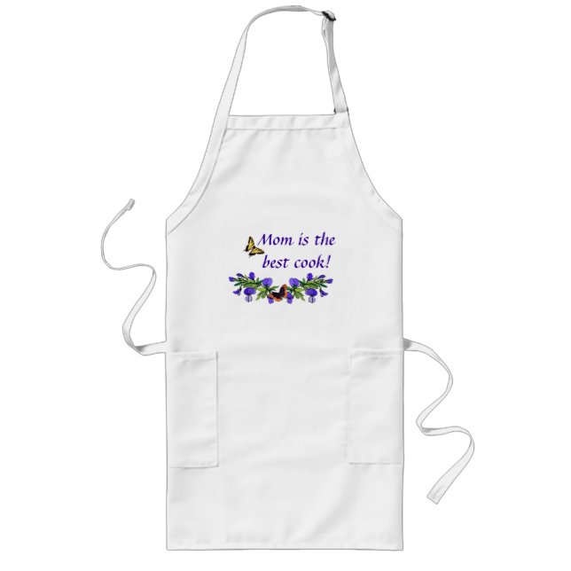 Tablier Long La maman est la meilleure cuisinière ! (Devant)