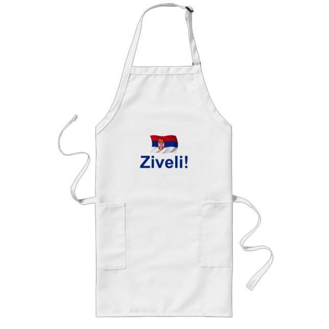 Tablier Long La Serbie Ziveli ! (Devant)