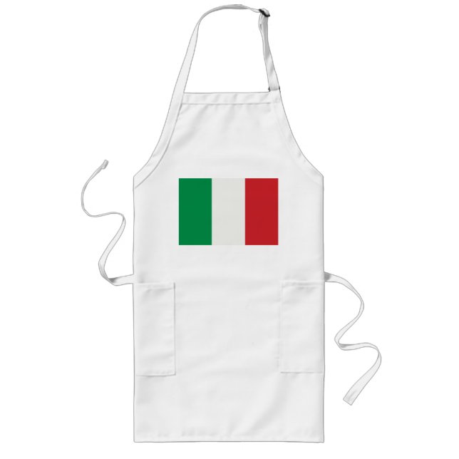 Tablier Long Lange Küchenschürze mit Italien Fahne (Devant)