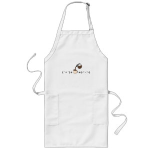 Tablier Long L'art minimaliste Café Égal Bonne Humeur
