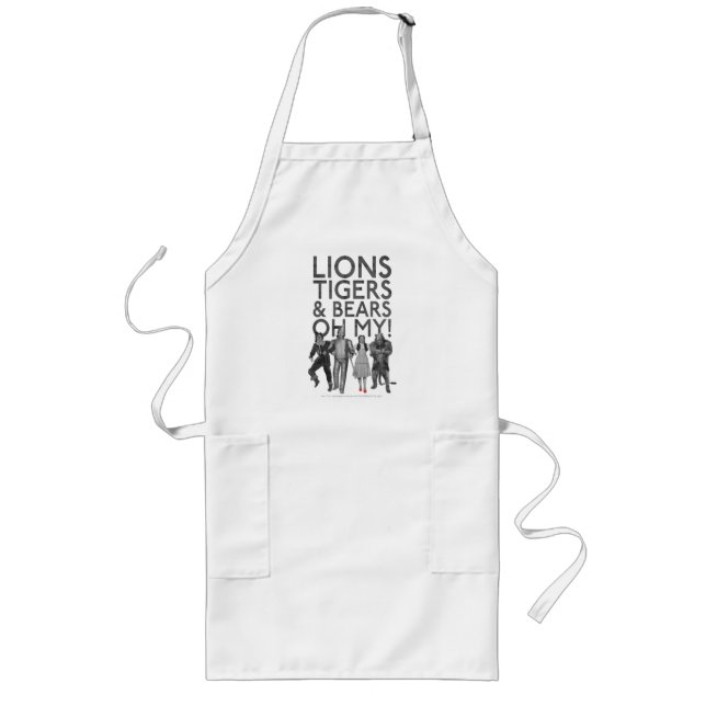 Tablier Long L'Assistant D'Oz™ | Lions Tigers & Ours Oh My! (Devant)