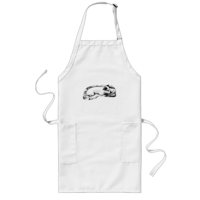 Tablier Long Le Buddy de Baker sur une couverture, Speckled (Devant)
