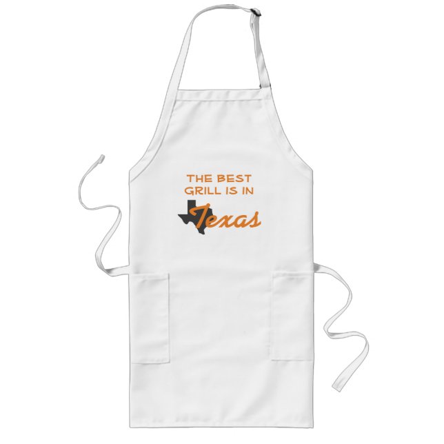 Tablier Long Le meilleur grill est au texas (Devant)