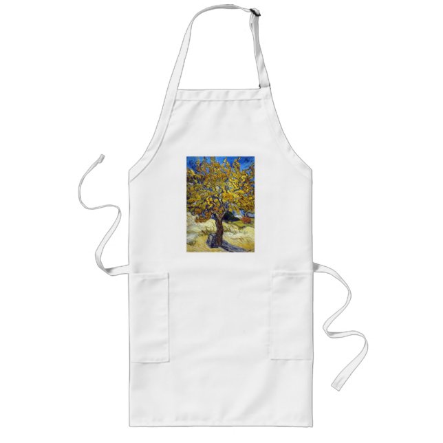 Tablier Long Le tableau du mûrier de Van Gogh, un chef-d'œuvre  (Devant)