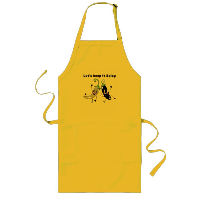 Tablier Long "Let's Keep It Spicy Baby" Apron (Devant)