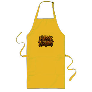 Tablier Long Lettre d'anniversaire steampunk