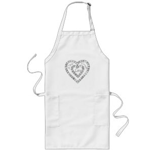 Tablier Long Live Lauder Love Diamond Heart Apron