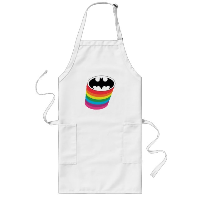 Tablier Long Logo Arc-en-ciel en couche Batman (Devant)