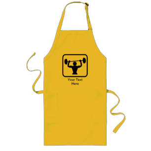 Tablier Long Logo Bodybuilder / Weightlifter personnalisable