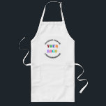 Tablier Long Logo de Custom Business<br><div class="desc">Logo Professionnel Promotionnel Social Media Name Entreprise Slogan Professional Personnalisé Timbre Cadeau - Ajouter Votre Logo - Image - Photo / Business Slogan - Tagline - Nom - Entreprise / Social Media Handle - Site Internet - Email - Téléphone - Coordonnées ! Redimensionner et déplacer ou supprimer et ajouter des...</div>