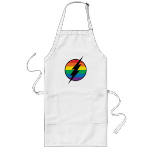 Tablier Long Logo de Flash Rainbow