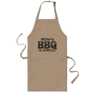 Tablier Long Longue tablette BBQ personnalisée pour les hommes