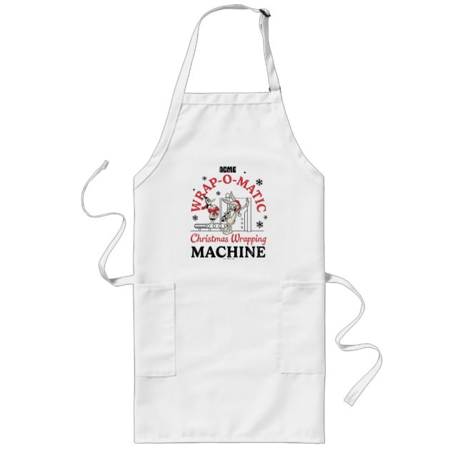 Tablier Long LOONEY TUNES™ | Machine à emballer ACME Wrap-O-Mat (Devant)