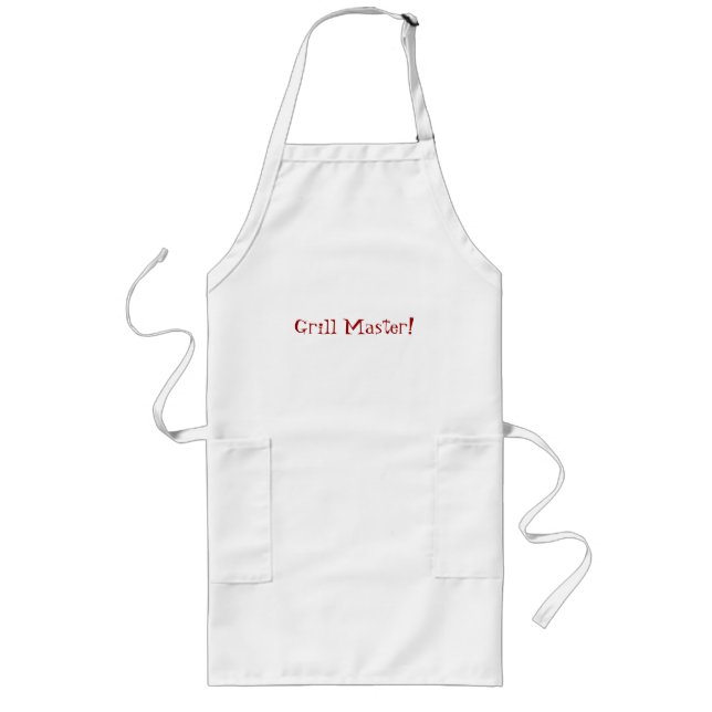Tablier Long Maître de gril ! (Devant)