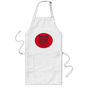 Tablier Long Maître de grillade Funny BBQ personnalisé pour l'a