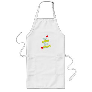 Tablier Long Maman au coeur et patronne au travail Maman qui tr