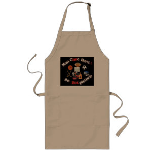 Tablier Long Man Cave Ici Brown Adulte Adulte Apron