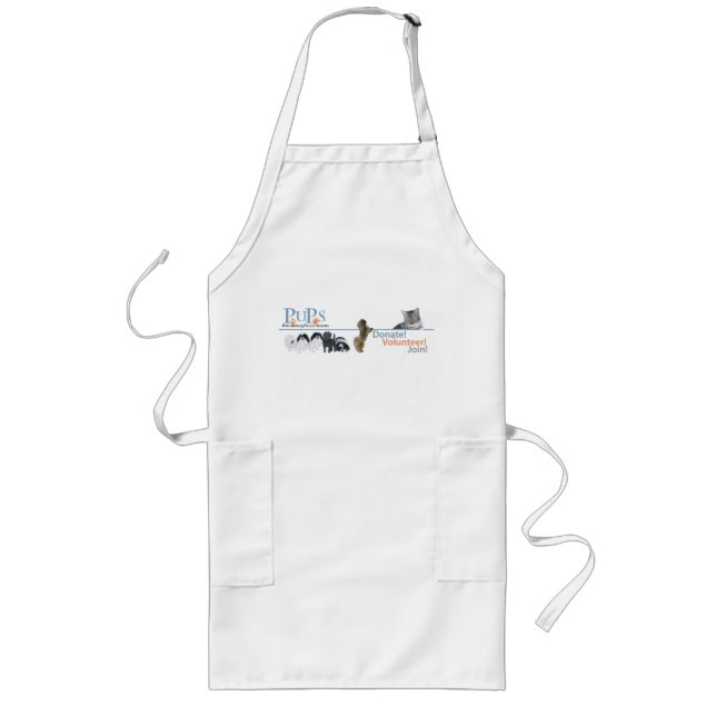 Tablier Long Marchandise de logo de PUPs (Devant)