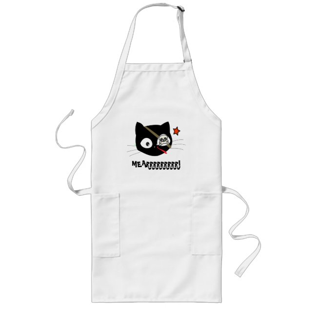 Tablier Long MEARRRRRRRRRRR ! Pirate Cat Apron (Devant)