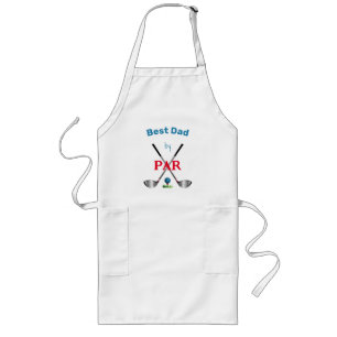 Tablier Long Meilleur papa par PAR, Golf, Clubs, Amusants
