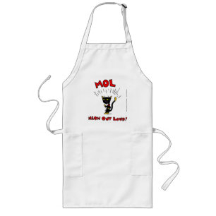 Tablier Long Mel "MOL : MEOW OUD LOUD" Apron