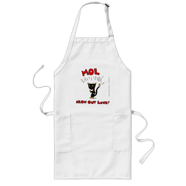 Tablier Long Mel "MOL : MEOW OUD LOUD" Apron (Devant)